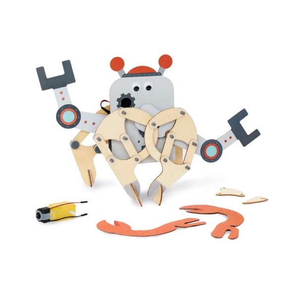 NEW KiwiCo. Kiwi Co. Crawling Robot Crab Science Kit Craft Engineering EASTER To - Picture 5 of 11